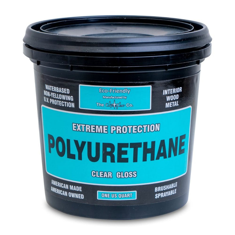 Crystalac Polyurethane Topcoat - Clear Gloss Finish 1 Quart