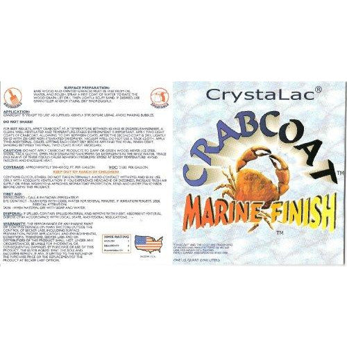 Crystalac CrabCoat Marine Finish UV Top Coat